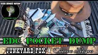 EDC Pocket Dump featuring Junkyard Fox and Cuervo Negro -  What Do They Carry?