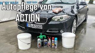 Autopflege von ACTION im Test - Auto Waschen mit billigen Produkten