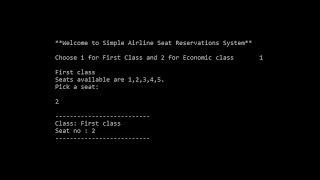 Simple Airline Seat Reservation System In C Programming With Source Code | Source Code & Projects