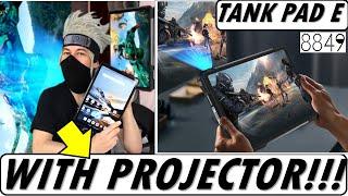 8849 UNIHERTZ TANK PAD E review test unboxing first rugged tablet 4G with projector new tablet 2025