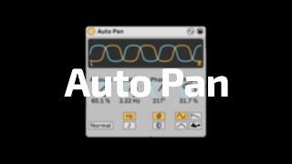 All About Ableton Audio Effects - Auto Pan