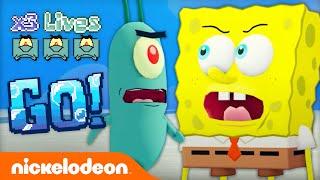 Plankton STEALS Krabby Patty Formula In Video Game World? | SpongeBob | Nickelodeon Cartoon Universe
