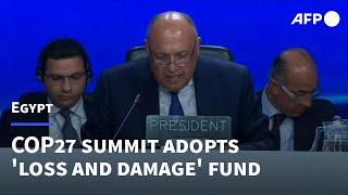 UN climate summit adopts 'loss and damage' fund | AFP