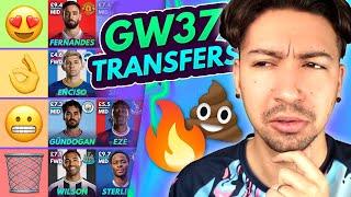 FPL GW37 BEST DOUBLE GW PLAYERS! | Transfer Tier List for Gameweek 37 | Fantasy Premier League