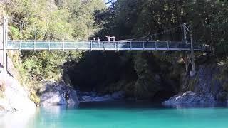 Kai's jump from bridge Blue Pools - New Zealand