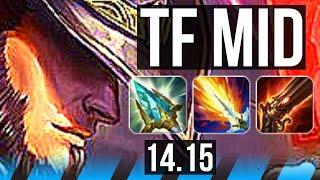 TWISTED FATE vs HWEI (MID) | 12/0/14, Rank 6 TF, Legendary, 700+ games | JP Grandmaster | 14.15