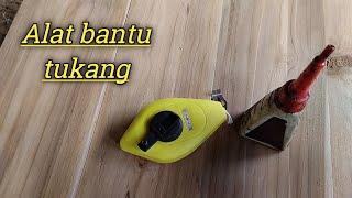 Sipatan lot benang tarikan benang alat bantu tukang kayu/bangunan