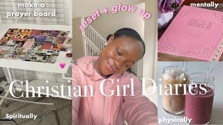 Christian Girl Diaries | How to get closer to God in 2024 + Christian vision board 