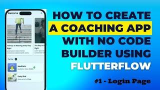 How to Create Coaching App with No Code and Login using Firebase