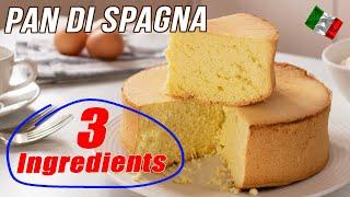 The Easiest Sponge Cake Ever: 3-Ingredient Recipe, No Stand Mixer Needed!