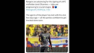 Rangers are advancing for the signing of LAFC midfielder José Cifuentes