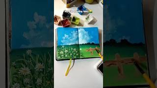 Easy Painting Gouache #shorts #artshorts #art #painting #gouache #gouachepainting #easypainting