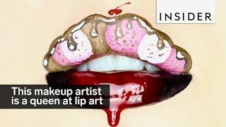 Makeup Artist Is The Queen Of Lip Art