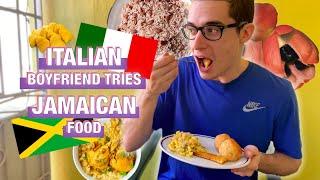 ITALIAN BOYFRIEND TRIES (AND RANKS) OUR JAMAICAN FOOD