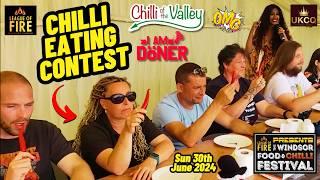 PEPPER EATING CONTEST  Windsor Chili Fest with UK Chilli Queen, 30 Jun 2024 - EPIC finish!