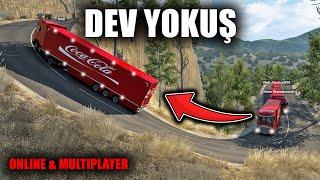 ÇOK DİK VE TEHLİKELİ VİRAJI KONVOY HALİNDE DÖNDÜK !! Euro Truck Simulator 2 Online