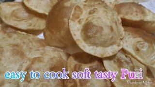 easy to cook soft tasty Puri recipe (mom's kitchen more)