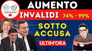 AUMENTO PENSIONI INVALIDI PARZIALI  COSA STA SUCCEDENDO? L'ACCUSA DI ANMIC AL GOVERNO