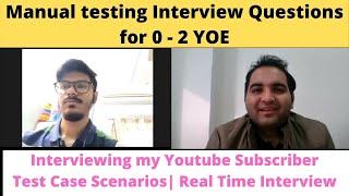 Manual Testing Interview Questions for 0-2 Years | Software Testing interview questions and answers