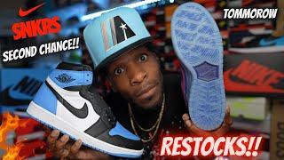 ONE OF THE BIGGEST RESTOCKS IN A WHILE!! JORDAN 1 UNC TOE SECOND CHANCE HAPPENING & NIKE SB RESTOCK!