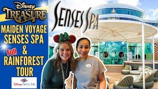 Disney TREASURE | SENSES Spa & RAINFOREST ROOM Walk Through Guide|Maiden Voyage Disney Cruise Line