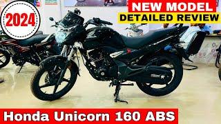 All New 2024 Honda Unicorn 160 ABS Detailed ReviewOn Road Price | Changes | Features | New Update