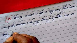 Best English handwriting | neat cursive writing | fair handwriting #handwriting #cursive #lettering