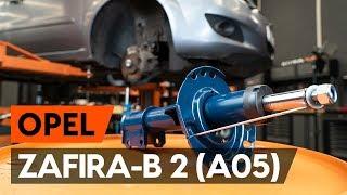 How to change a front shock strut on OPEL ZAFIRA-B 2 (A05) [TUTORIAL AUTODOC]