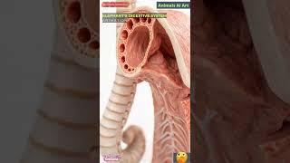 Elephant Digestive System Animation | Animals AI Art | 12