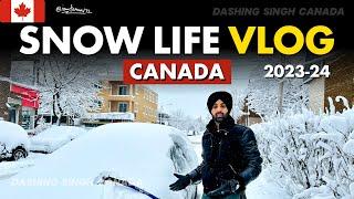 SURVIVING the SNOW STORM in CANADA | -25 TEMP | HARD LIFE | VLOG | 2023-24