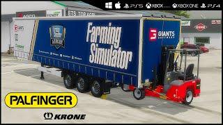 Palfinger truck mounted forklift | Trailer I Farming Simulator 22
