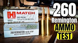 .260 Remington Ammo Test - Hornady vs Remington