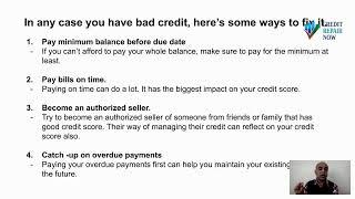 How to Fix a Bad Credit?