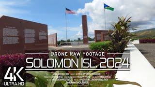 【4K】 Drone RAW Footage  These are the SOLOMON ISLANDS 2024  Honiara & More  UltraHD Stock Video