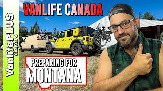 Vanlife Canada- Funny Money & Cracked Tires? FINAL CHECKS before Montana!