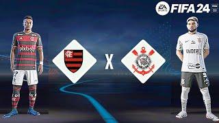 FIFA 24 - Flamengo vs Corinthians | Gameplay PS5  [4K 60FPS] Brasileirão 2024