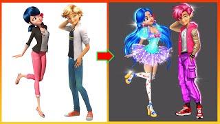 Miraculous Ladybug & Catnoir Transformation Into Inside Out Character 2024 - GLOW UP Miraculous