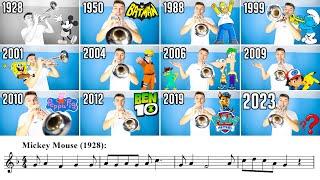 Evolution of Cartoon Music (1900-2024) BUT.. with Sheet Music / Notes!