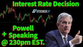 JEROME POWELL LIVE + FOMC INTEREST RATE DECISION!! Volatility Incoming!!