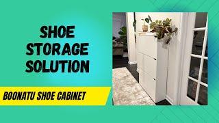 Entryway shoe cabinet, Shoe storage solution, Entryway organization