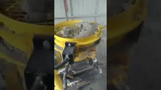 Working video of dry shotcrete machine