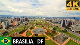 4K City Walk in Brasilia - virtual tour through streets of Brazil's capital, 2021