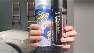 PLASTI DIP AND LIQUID ARMOUR REVIEW AND HOW TO USE! (RUBBER COATING SPRAYS)