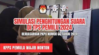 SIMULASI PENGHITUNGAN SUARA DI TPS #kpps #tps #pemilu2024 #kpps2024