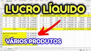 Como Montar uma Planilha de Vendas e Lucros no Excel