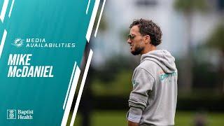 Coach Mike McDaniel meets with the media | Miami Dolphins