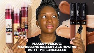 Makeup Verzuz: Maybelline Instant Age Rewind Concealer vs. Fit Me Concealer | Niara Alexis