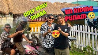 Finally Im Riding Punam  Pinky Bike  @riderpunam @dj_rhon_official