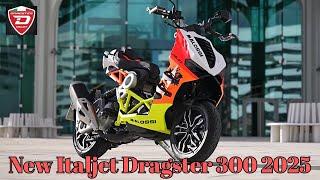 278 cc | 24 Hp | 128 Kg | Price: €7,099 | Italjet Dragster 300 2025