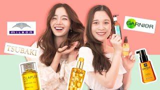 Review so sánh 12 DẦU DƯỠNG TÓC cho mọi loại tóc Kerastase, MiseEnScene,Moroccanoil, Olaplex,Garnier